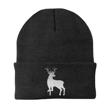 Deer Color 2 Embroidered Beanie